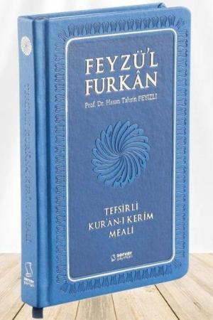 Feyzü'l Furkan Tefsirli Kur'an-ı Kerim Meali (Büyük Boy - Ciltli) (Lacivert)