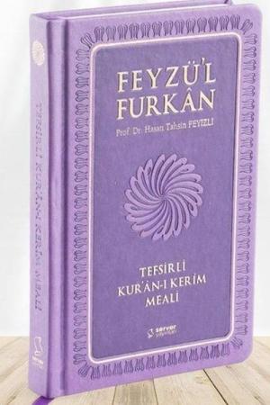 Feyzü'l Furkan Tefsirli Kur'an-ı Kerim Meali (Büyük Boy - Ciltli) (Lila)
