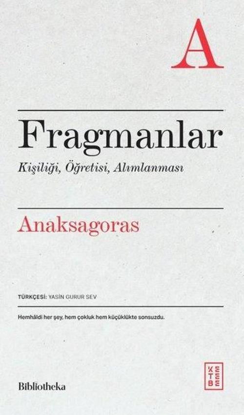 Fragmanlar Kişiliği, Öğretisi, Alımlanması