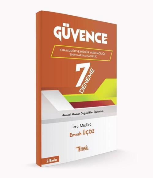 Güvence İcra Müdürlüğü ve Müdür Yardımcılığı Sınavlarına Hazırlık 7 Deneme