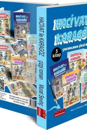 Hacivat İle Karagöz Çizgi Roman Seti 5 Kitap (1.ve 2. Sınıflara - 6+Yaş)
