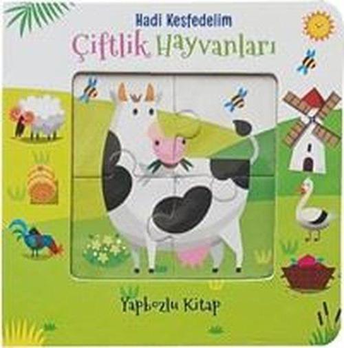 Hadi Keşfedelim - Çiftlik Hayvanları Yapbozlu Karton Kitap