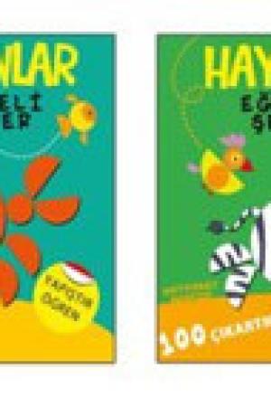 Hayvanlar Eğlenceli Şekiller Seti (4 Kitap)