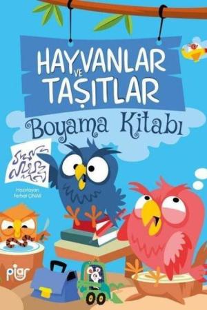 Hayvanlar ve Taşıtlar Boyama Kitabı