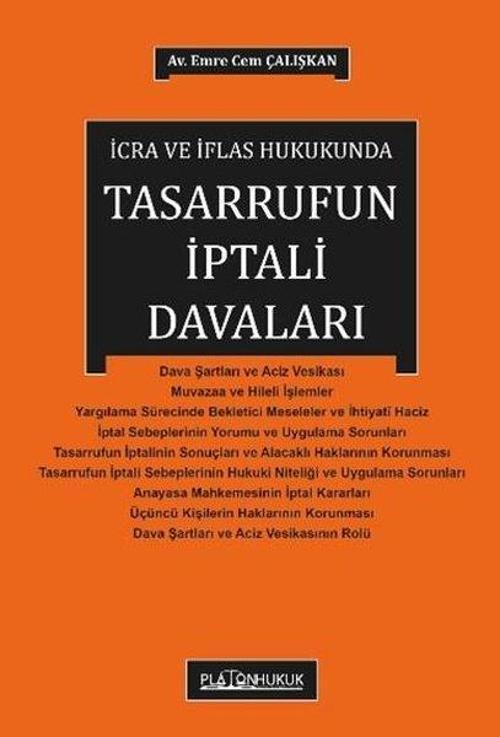 İcra Ve İflas Hukukunda Tasarrufun İptali Davası