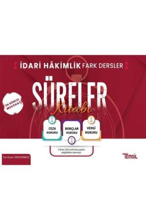 İdari Hakimlik Fark Dersler Süreler Kitabı
