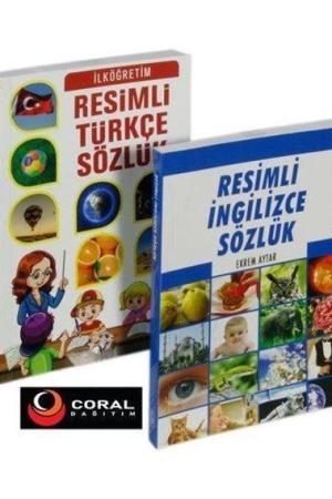 İlköğretim Resimli İngilizce ve Resimli Türkçe Sözlük Seti (2 Kitap)