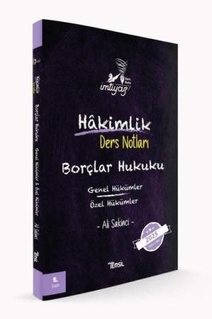 İmtiyaz Borçlar Hukuku Genel Hükümler- Özel Hükümler Hakimlik Ders Notları