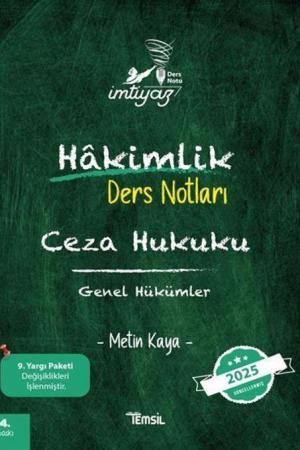 İmtiyaz Ceza Hukuku Genel Hükümler Hakimlik Ders Notları