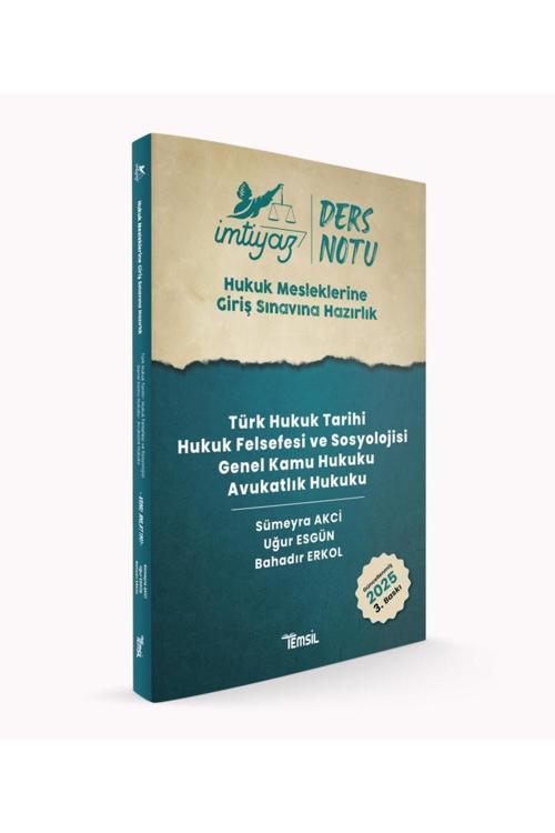 İmtiyaz HMGS Ders Notları Avukatlık Hukuku Hukuk Felsefesi ve Sosyolojisi Türk Hukuk Tarihi