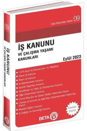 İş Kanunu ve Çalışma Yaşamı Kanunları (Eylül 2023)