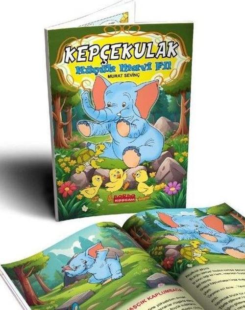 Kepçekulak Küçük Mavi Fil (Renkli Resimli) 1 ve 2. Sınıflara