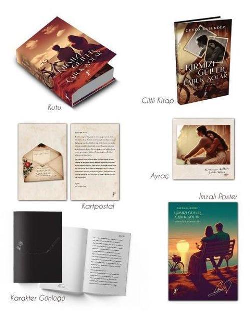 Kırmızı Güller Çabuk Solar (Ciltli Kutulu Set) Günyüzü Vesikalığı