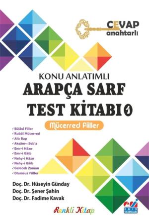 Konu Anlatımlı Arapça Sarf Test Kitabı 1 Mücerred Fiiller