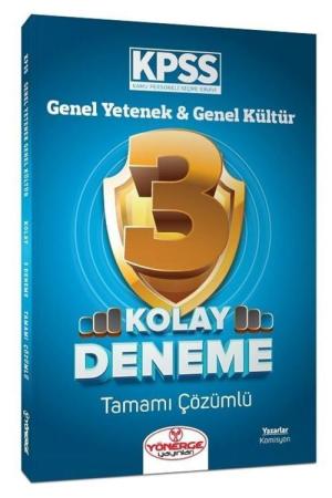 KPSS Genel Yetenek Genel Kültür Kolay 3 Deneme Tamamı Çözümlü