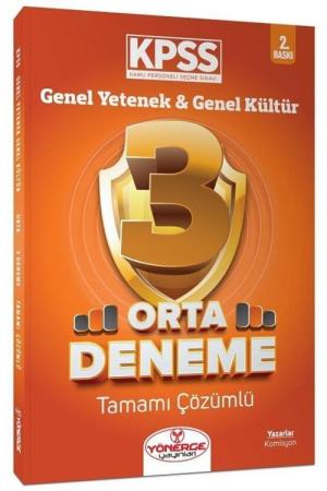 KPSS Genel Yetenek Genel Kültür Orta 3 Deneme Tamamı Çözümlü