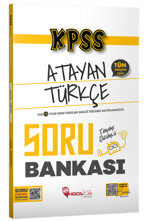 KPSS Türkçe Atayan Soru Bankası Çözümlü