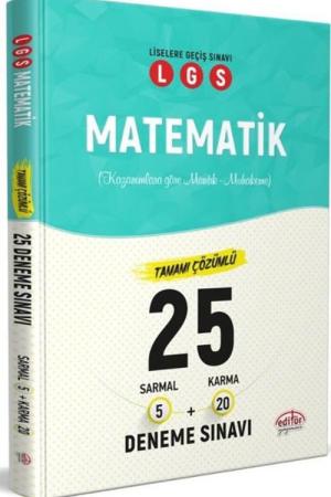 LGS Matematik 25 Deneme 5 Sarmal+10 Karma Çözümlü Deneme Sınavı
