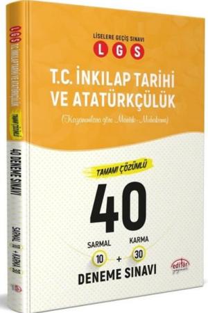 LGS T.C. İnkılap Tarihi ve Atatürkçülük Tamamı Çözümlü 40 Deneme Sınavı