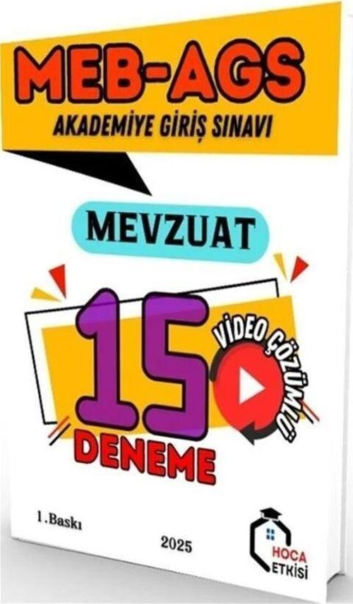 MEB-AGS Mevzuat 15 Deneme Çözümlü