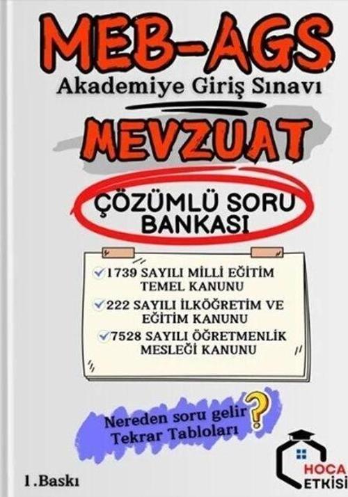 MEB-AGS Mevzuat Soru Bankası Çözümlü
