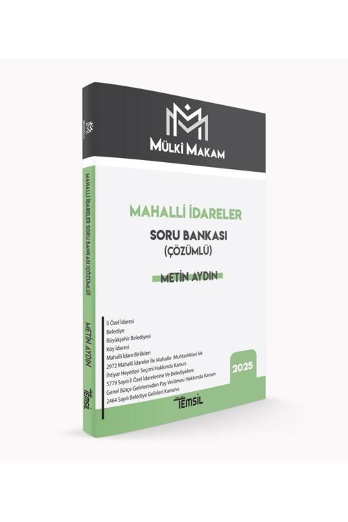Mülki Makam Mahalli İdareler Çözümlü Soru Bankası