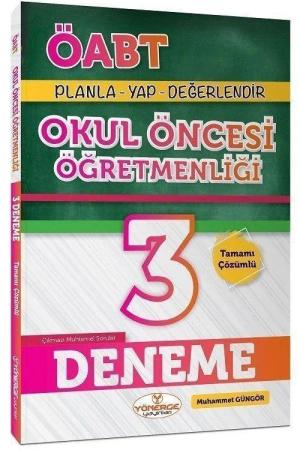 ÖABT Okul Öncesi Öğretmenliği 3 Deneme Çözümlü