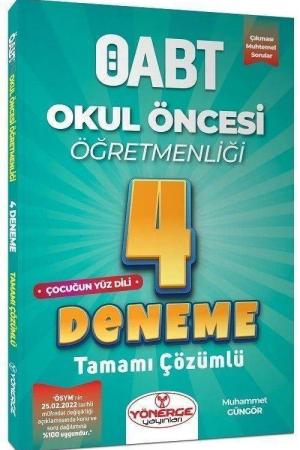 ÖABT Okul Öncesi Öğretmenliği Çocuğun Yüz Dili 4 Deneme Tamamı Çözümlü
