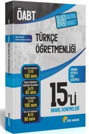 ÖABT Türkçe Öğretmenliği 15'li Branş Denemeleri Çözümlü