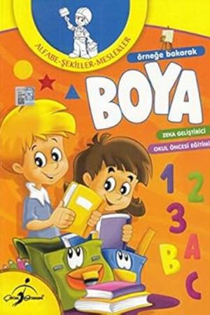 Örneğe Bakarak Boya / Alfabe-Şekiller-Meslekler