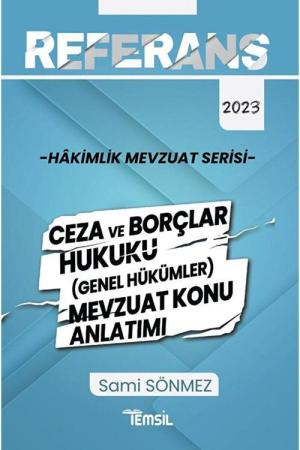 Referans Ceza Ve Borçlar Hukuku (Genel Hükümler) Mevzuat Konu Anlatımı