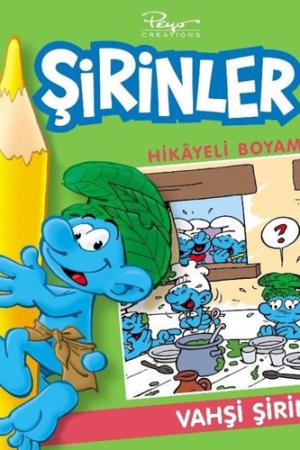 Şirinler Hikayeli Boyama / Vahşi Şirin