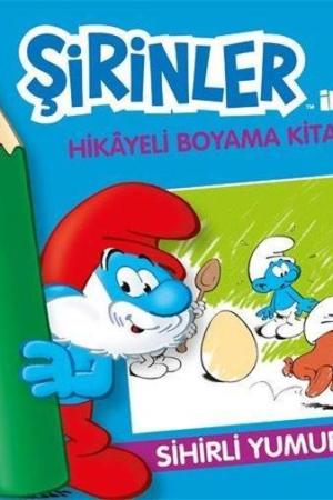 Şirinler ile Hikayeli Boyama Kitabı / Sihirli Yumurta