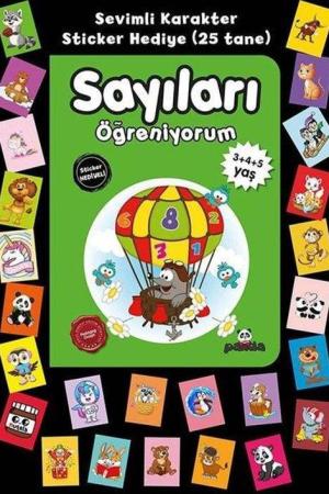 Stickerlı 3+4+5 Yaş Sayıları Öğreniyorum