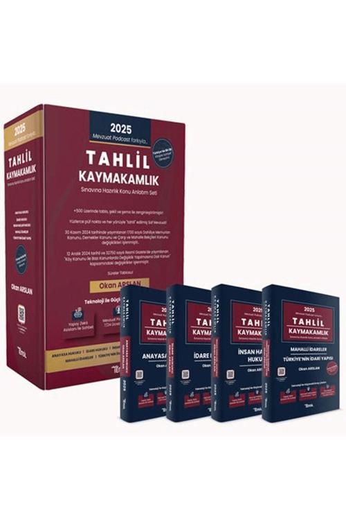 Tahlil Kaymakamlık Sınavına Hazırlık Konu Anlatım Seti