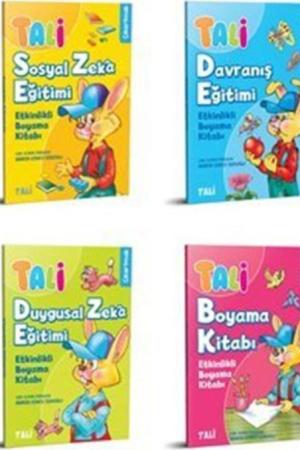 Tali Etkinlikli Boyama Seti (4 Kitap)