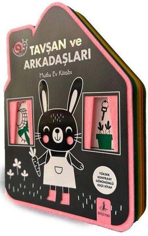 Tavşan ve Arkadaşları Mutlu Ev Kitabı (Keçe Kitap)