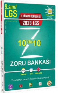 2023 8.Sınıf LGS 1. Dönem 10'da 10 Zoru Bankası