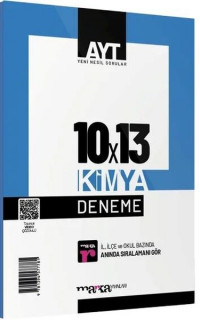 2023 AYT Kimya 10x13 Deneme