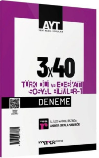 2023 AYT Türk Dili ve Edebiyatı Sosyal Bilimler 1 3x40 Deneme