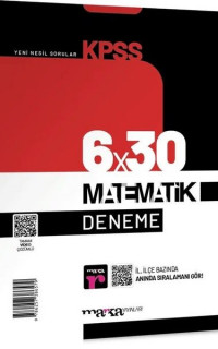 2023 KPSS Matematik 6x30 Deneme