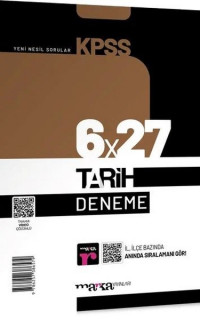 2023 KPSS Tarih 6x27 Deneme
