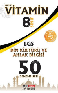 8.Sınıf Multivitamin LGS Din Kültürü ve Ahlak Bilgisi 50 Deneme Seti