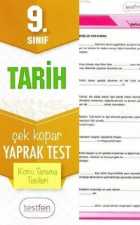 9. Sınıf Tarih Konu Tarama Yaprak Testleri