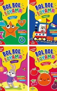 Bol Bol Boyama Seti - 4 Kitap Takım