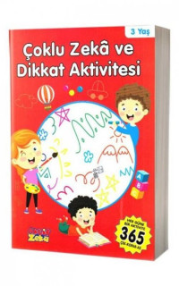 Çoklu Zeka ve Dikkat Aktivitesi 3 Yaş - Kırmızı Kitap