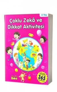 Çoklu Zeka ve Dikkat Aktivitesi 4 Yaş - Pembe Kitap