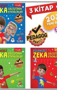 Dikkat ve Zeka Geliştiren Seti - Yaz-Sil - 3 Kitap Takım