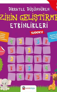 Dikkatle Düşündüren Zihin Geliştirme Etkinlikleri 3 - Sudoku 5 - 6 Yaş