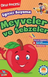 Eğitici Boyama - Meyveler ve Sebzeler Okul Öncesi